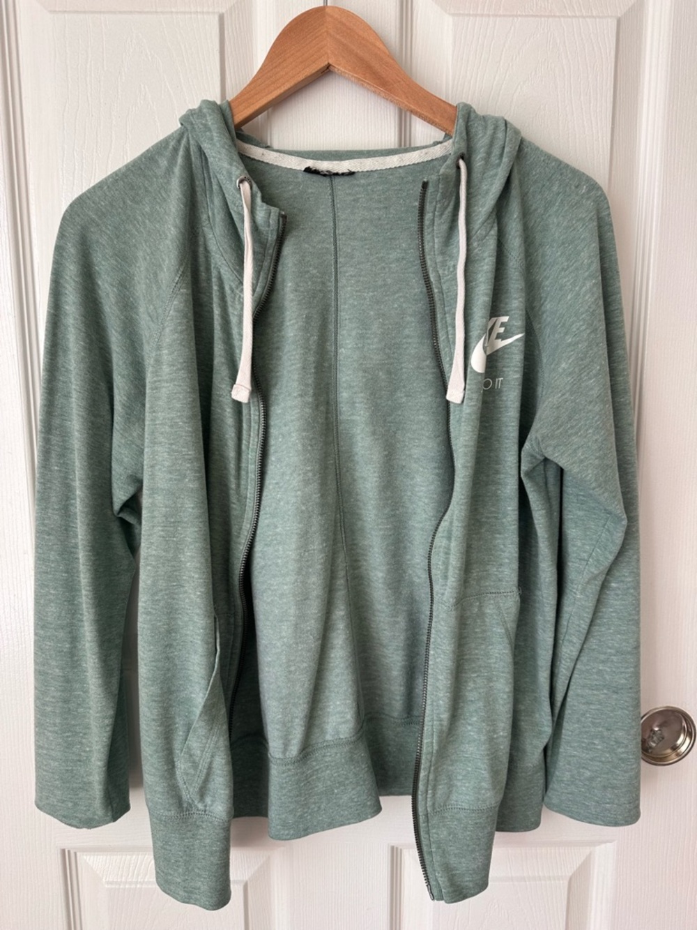 Nike Sage Green Zip Up Hoodie - Picture 5 of 7